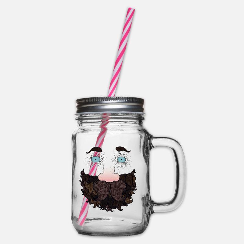 Beard Kerl - Henkelglas mit Schraubdeckel - Klar