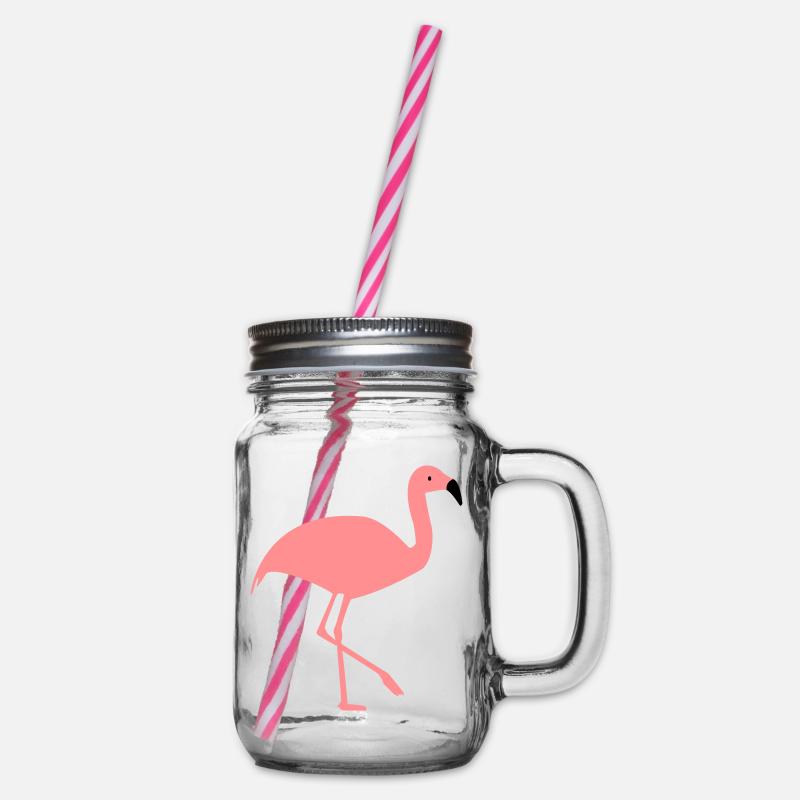 Flamingo - Bocal à boisson - transparent