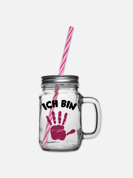 ich bin 5 - Henkelglas mit Schraubdeckel - Klar