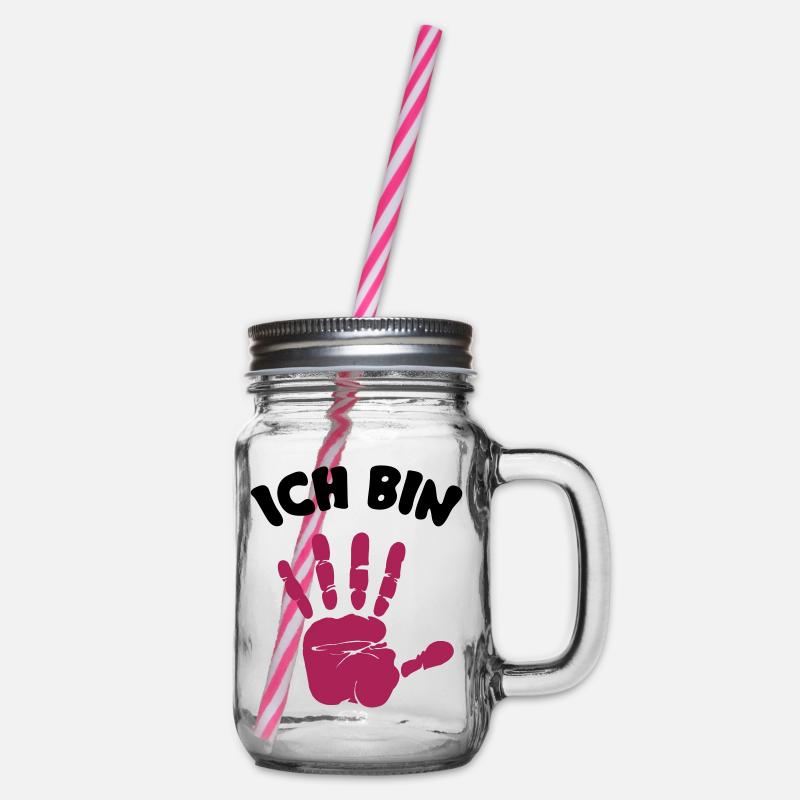 ich bin 5 - Henkelglas mit Schraubdeckel - Klar