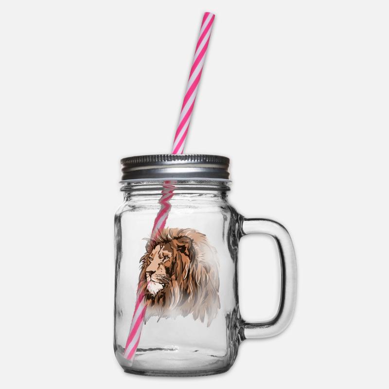 Lion - Bocal à boisson - transparent