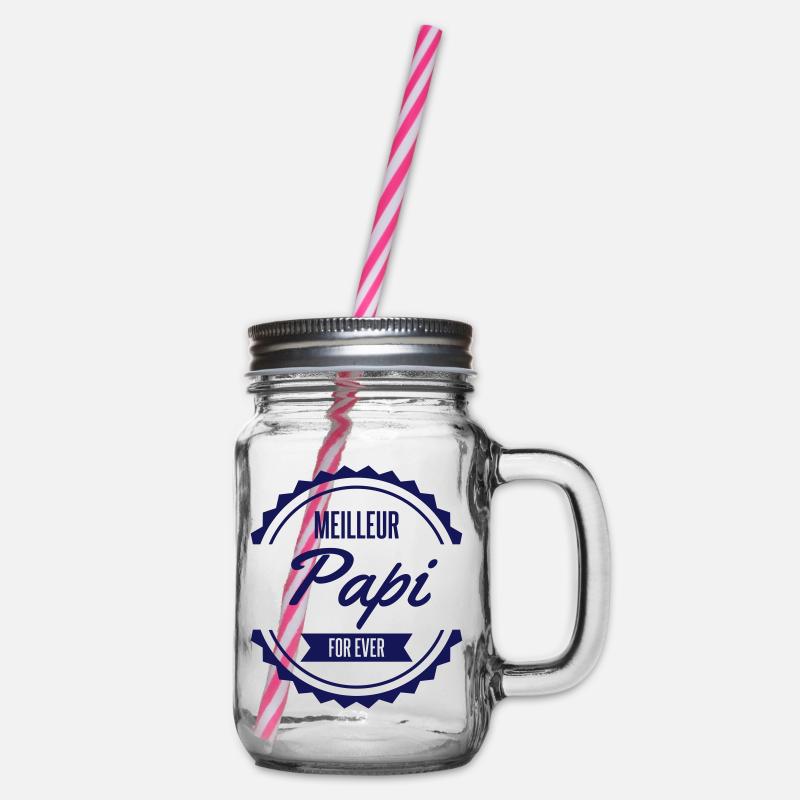 meilleur papi - Bocal à boisson - transparent