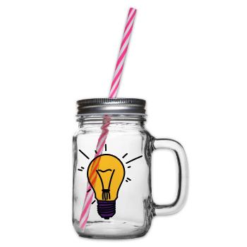 Glühbirne - Henkelglas mit Schraubdeckel - Klar - Rechts