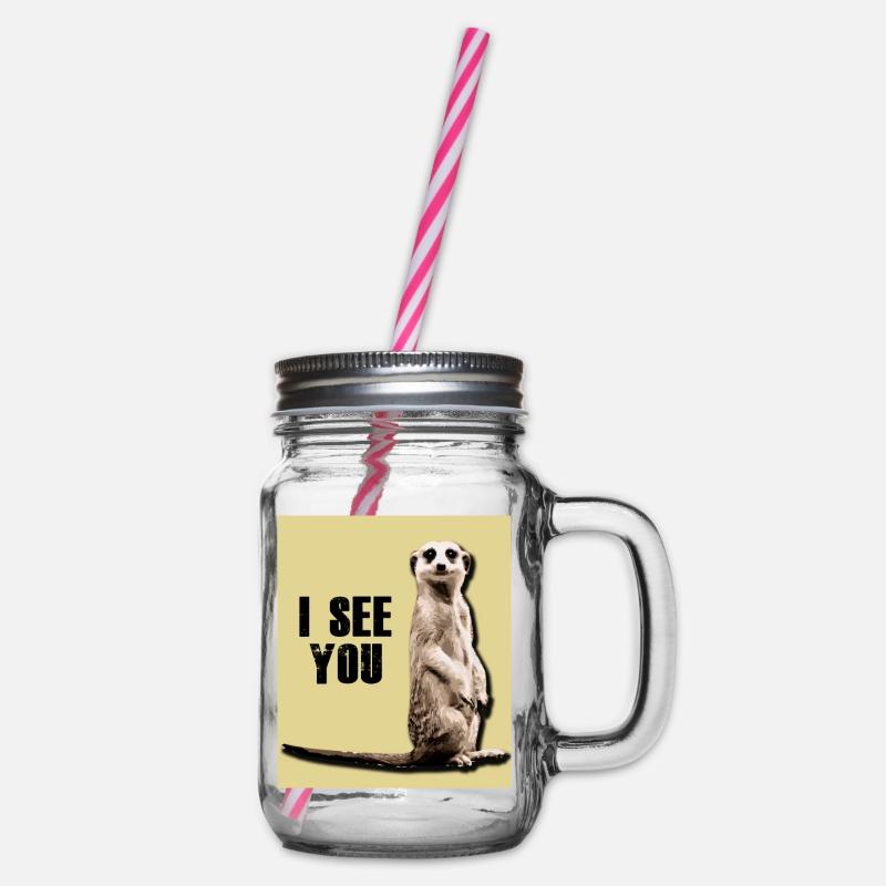 Suricate Tshirt et accessoires - Bocal à boisson - transparent