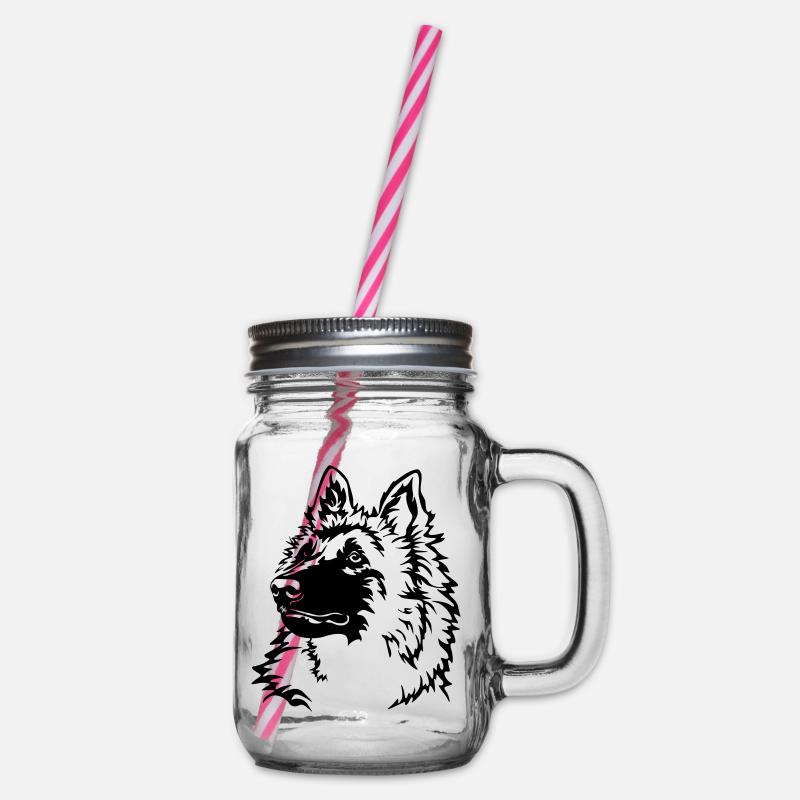 Tête tervuren - Bocal à boisson - transparent