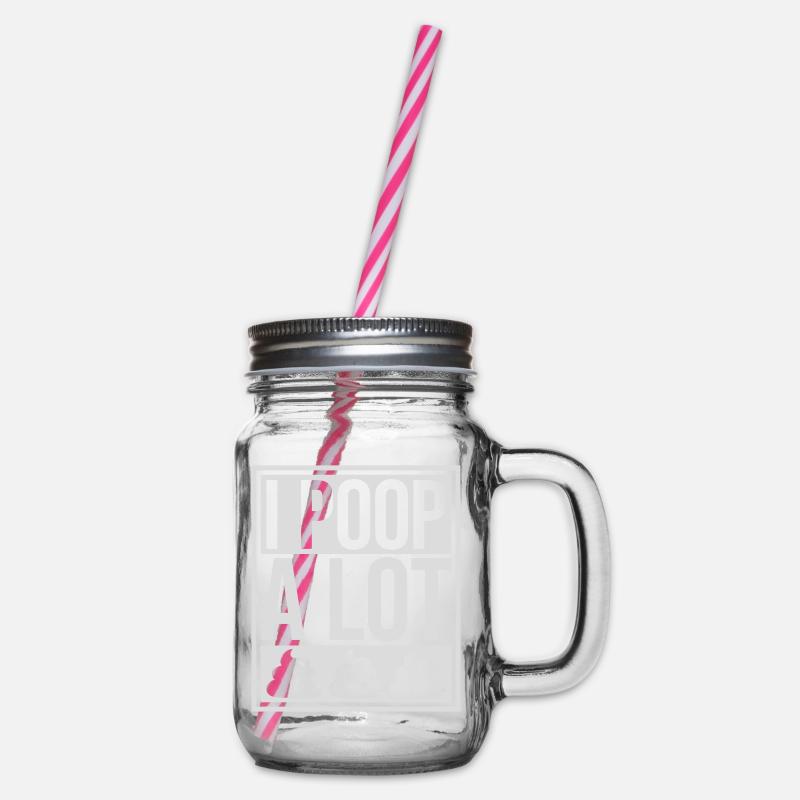 Je fais beaucoup caca - Bocal à boisson - transparent
