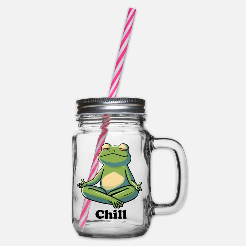 Grenouille réfrigérée - Bocal à boisson - transparent