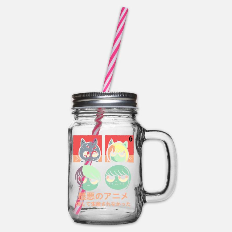 Der schlechteste Anime, der nie produziert wurde - Henkelglas mit Schraubdeckel - Klar