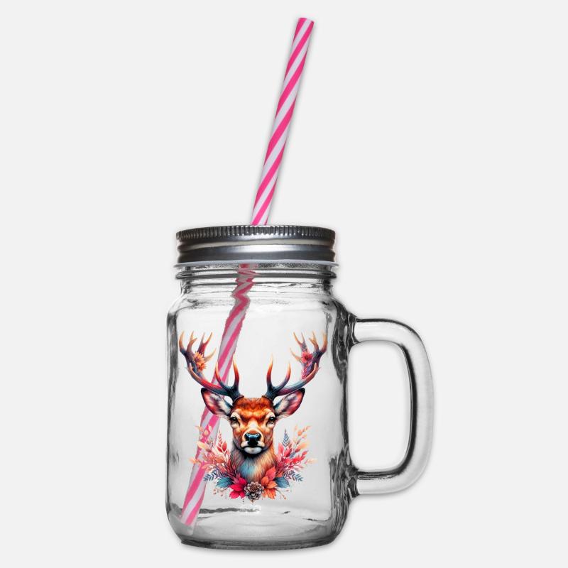 Cerf - Bocal à boisson - transparent