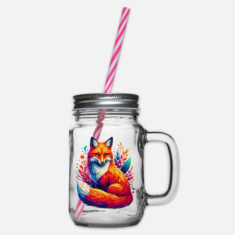 Fuchs - Henkelglas mit Schraubdeckel - Klar