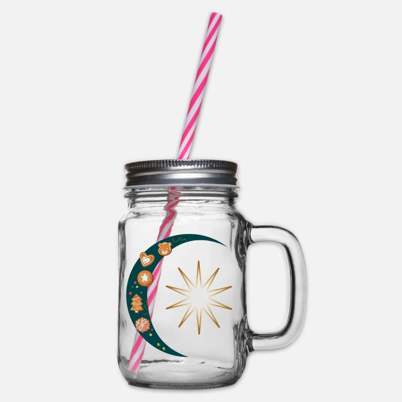Pfefferkuchen - Henkelglas mit Schraubdeckel - Klar