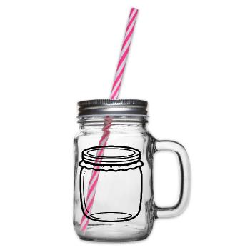 Jam Jar Gliederung - Henkelglas mit Schraubdeckel - Klar - Rechts