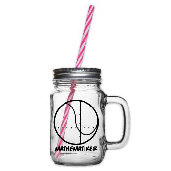 Mathematiker - Henkelglas mit Schraubdeckel - Klar - Rechts