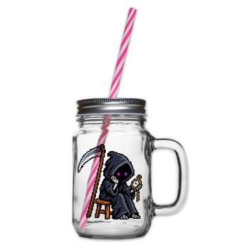 Sensenmann - Henkelglas mit Schraubdeckel - Klar - Rechts