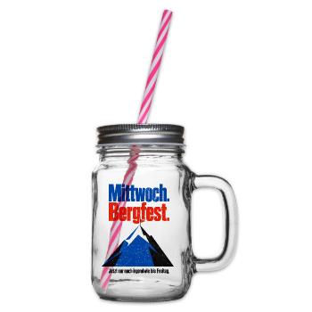 Kann doch nicht sein dass erst Mittwoch ist! - Henkelglas mit Schraubdeckel - Klar - Rechts