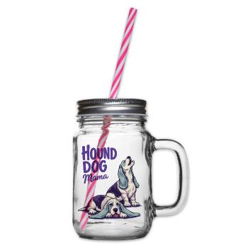 Hound Dog Mama - Henkelglas mit Schraubdeckel - Klar - Rechts