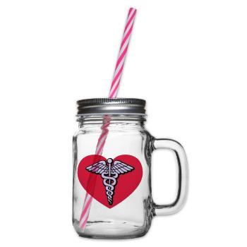 Doctor of love - Glass jar with handle and screw cap - clear - Right