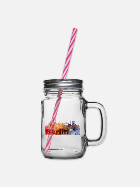 Berlin - Henkelglas mit Schraubdeckel - Klar