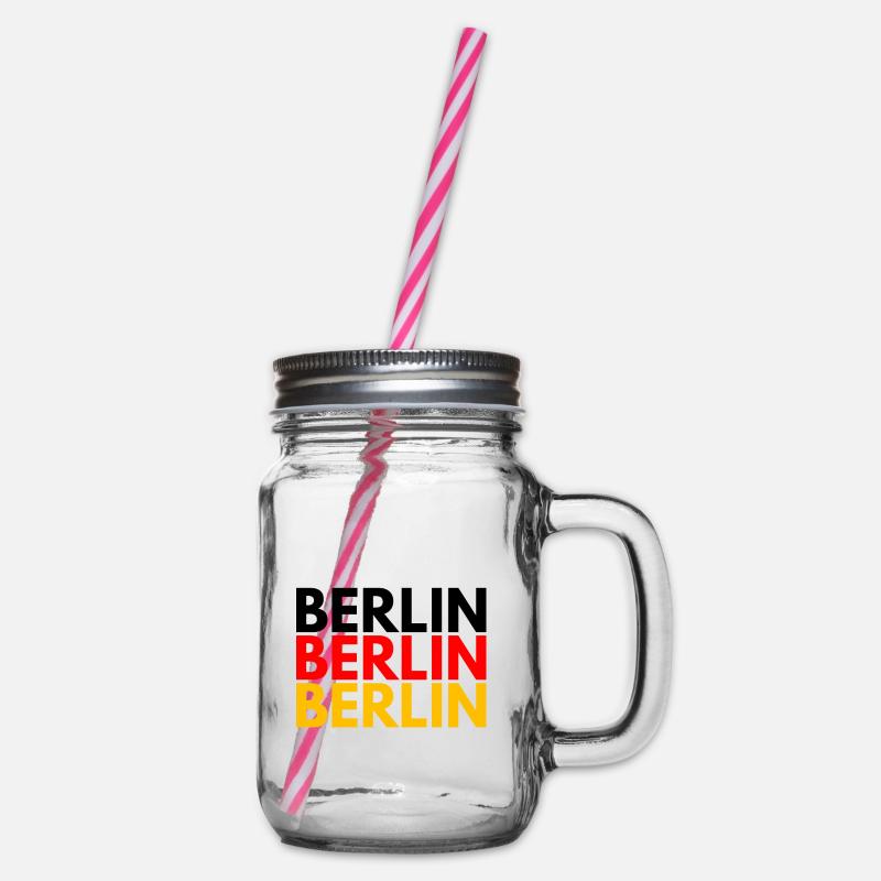 BERLIN BERLIN BERLIN CAPITALE DE L'ALLEMAGNE - Bocal à boisson - transparent