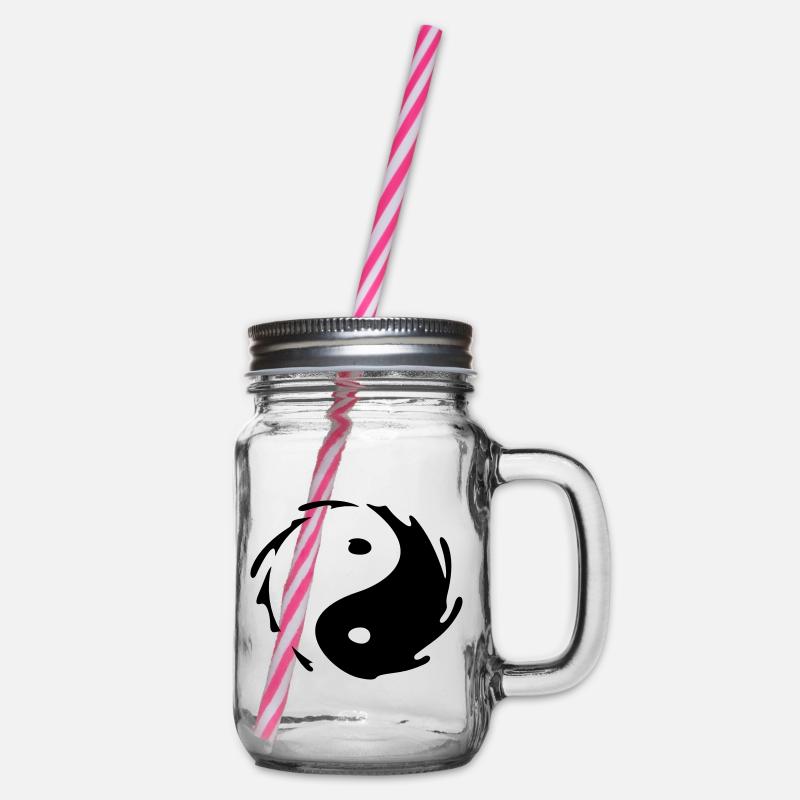 Yin-Yang Splash - Bocal à boisson - transparent