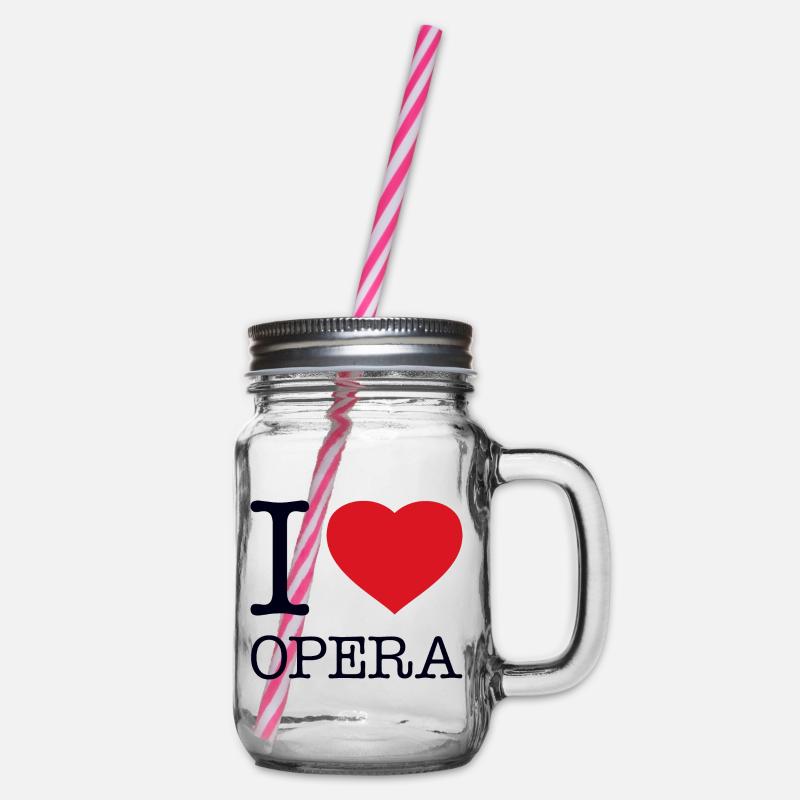 J’ADORE L’OPÉRA - Bocal à boisson - transparent