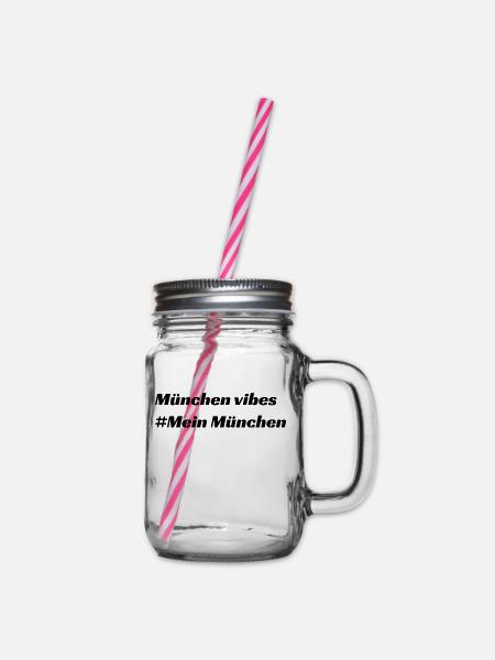 München - Henkelglas mit Schraubdeckel - Klar