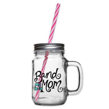 Band-Mama-Skript mit Anmerkung - Henkelglas mit Schraubdeckel - Klar - Rechts