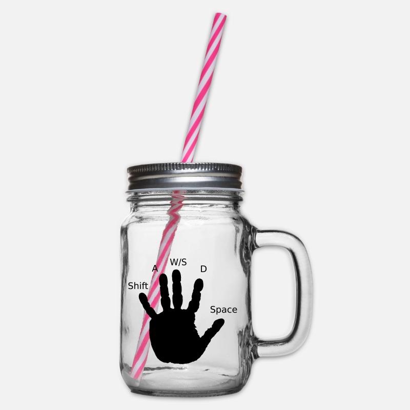 Gamer Hand - Bocal à boisson - transparent