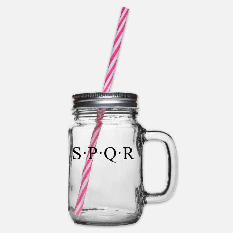 SPQR - Henkelglas mit Schraubdeckel - Klar