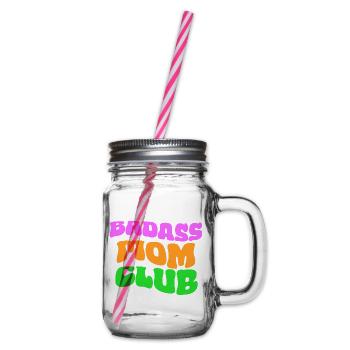Club des mamans badass - Bocal à boisson - transparent - Droite
