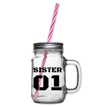Sœur 01 - Schwester Design - Bocal à boisson - transparent - Droite