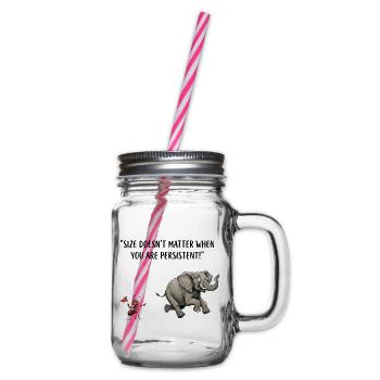 Size Doesn't Matter - Henkelglas mit Schraubdeckel - Klar - Rechts