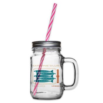 Sardinenclub - Henkelglas mit Schraubdeckel - Klar - Rechts