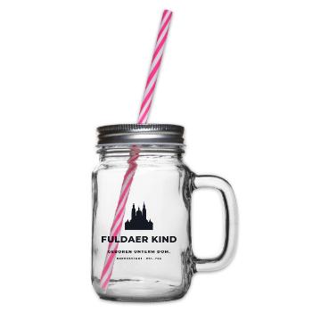 Fuldaer Kind – Domstadt Fulda seit 744 - Henkelglas mit Schraubdeckel - Klar - Rechts