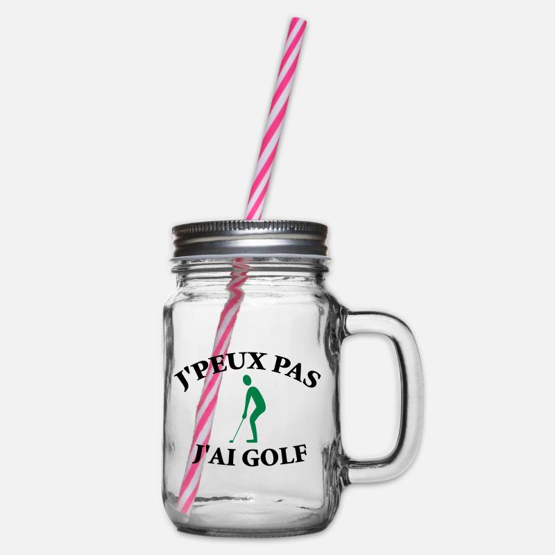 Je ne peux pas, j’ai golf. - Bocal à boisson - transparent