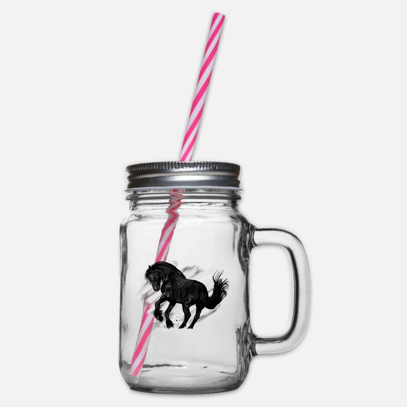 cheval - Bocal à boisson - transparent