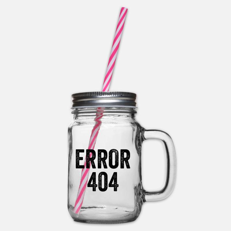Error 404 - Henkelglas mit Schraubdeckel - Klar