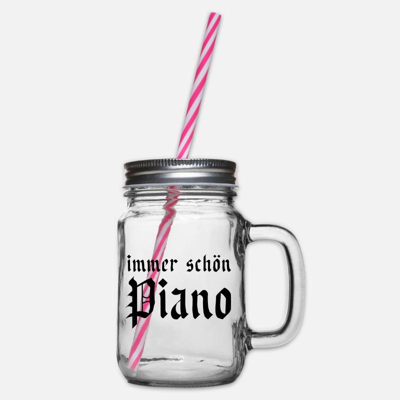 piano - Henkelglas mit Schraubdeckel - Klar