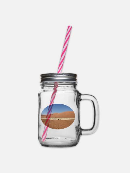 Wüsten Landschaft - Henkelglas mit Schraubdeckel - Klar
