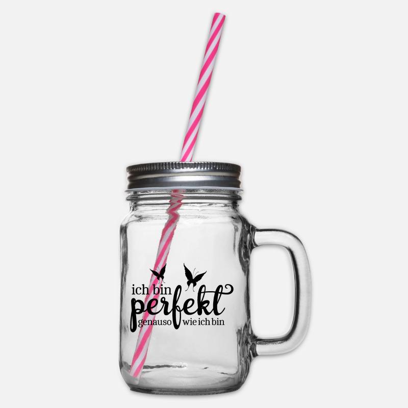 Perfekt - Henkelglas mit Schraubdeckel - Klar