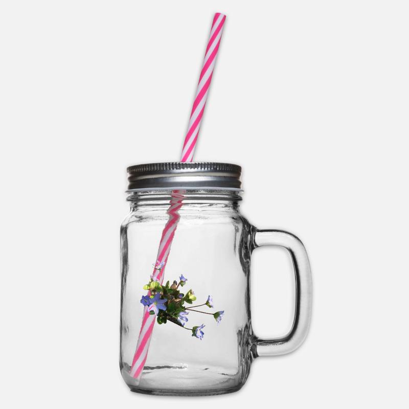 Leberblümchen - Henkelglas mit Schraubdeckel - Klar