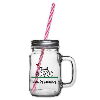 HOLIDAY. MISTRESS. THANK YOU. THANK YOU MISTRESS - Glass jar with handle and screw cap - clear - Right
