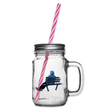 Chill deine Base. - Henkelglas mit Schraubdeckel - Klar - Rechts
