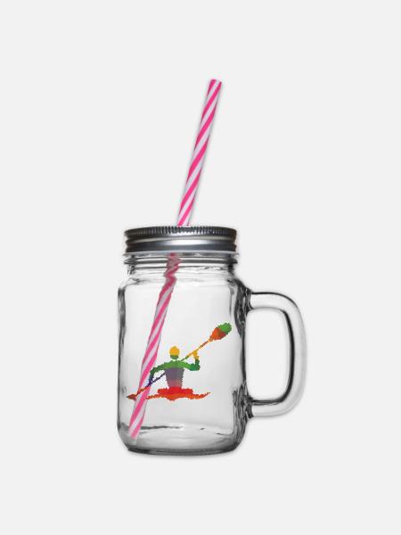Kanut - Henkelglas mit Schraubdeckel - Klar