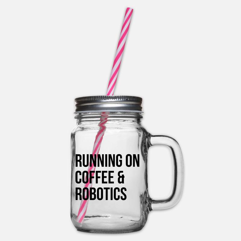 Robotertechnik - Henkelglas mit Schraubdeckel - Klar