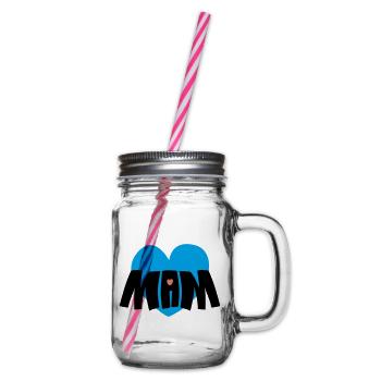 Mama-Herz - Henkelglas mit Schraubdeckel - Klar - Rechts