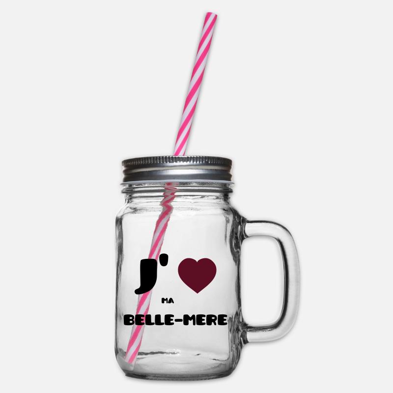Ich liebe meine Mutter (V) - Henkelglas mit Schraubdeckel - Klar