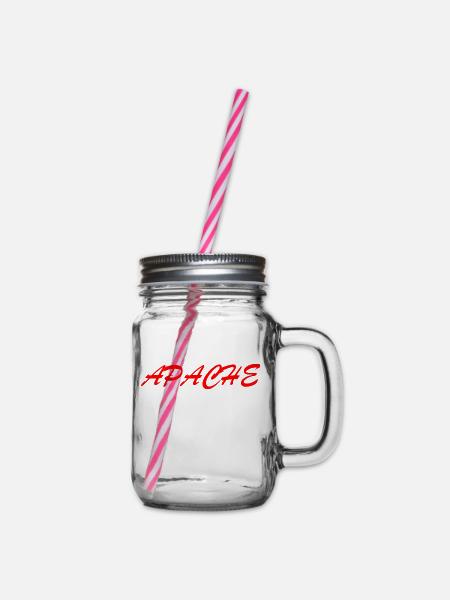 Apache - Henkelglas mit Schraubdeckel - Klar