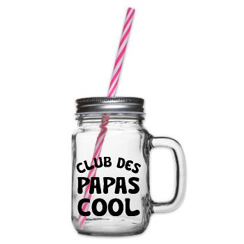 club des papas cool - Bocal à boisson - transparent - Droite