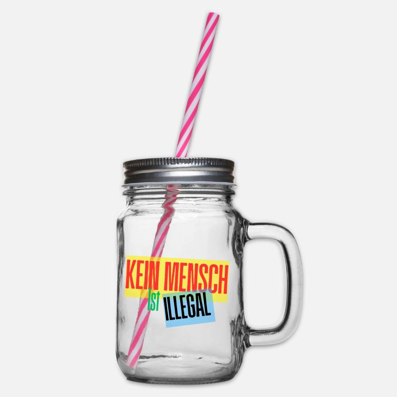 Personne n’est un design de protestation illégal - Bocal à boisson - transparent